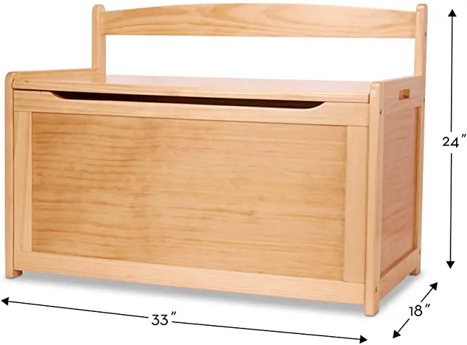 Custom Antique Wooden Storage Box Toy Trunk Box Chest Set Wood Toy Storage Box With Lid