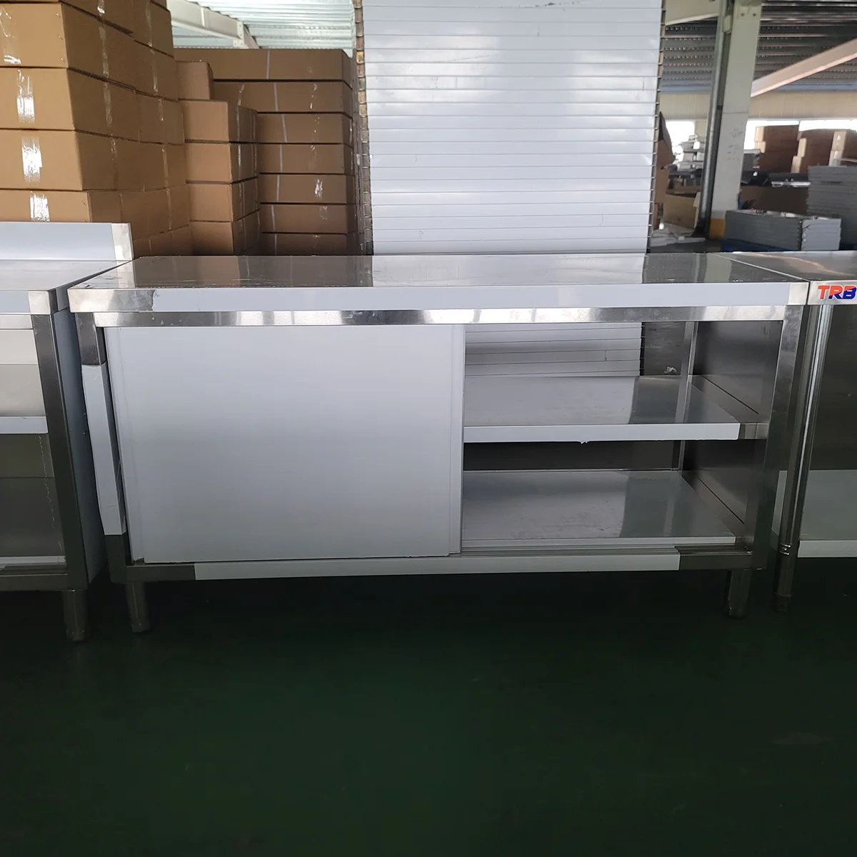 restaurant commercial kitchen equipment stainless steel hot cupboard storage kitchen worktable cabinet