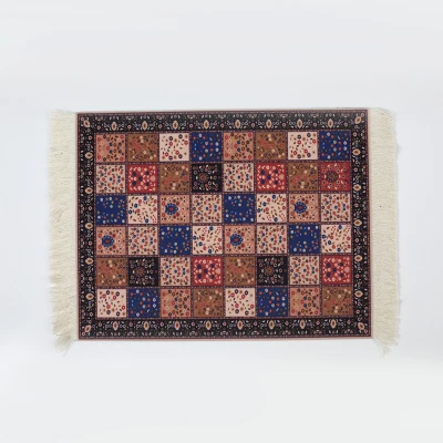Custom Eco-friendly Persian Style oriental Woven Carpet Decor Mouse Pad