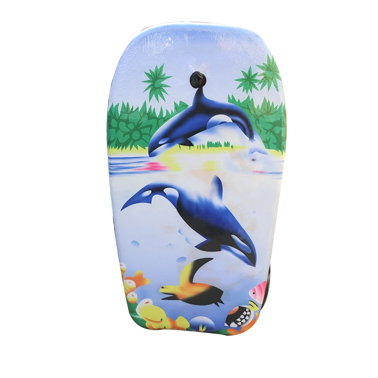 37 inch Custom EPS Material Surfboard with Ocean Pattern Buoyancy Creative Swimming Equipment for Surfing