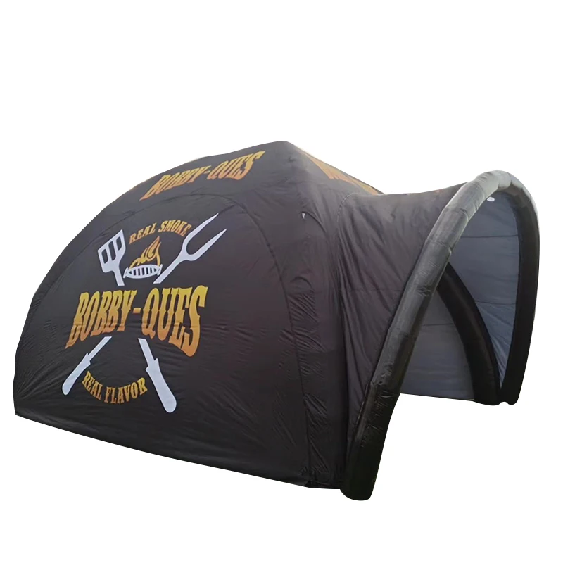 Black 4 Legs Tent Inflat X-tent PVC Tarpaulin Inflatable Spider Tent For Sale