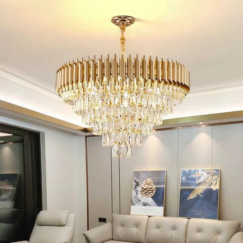 Decorative Luxury French Empire Crystal Chandelier For Living Room Lamp Simple Modern Ceiling Bedroom
