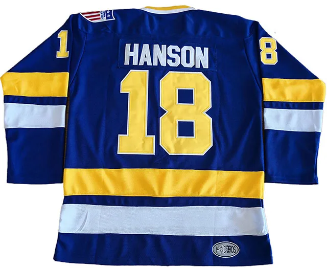 #16 #17 #18 Мужские Хоккейные Свитера Slap Shot 100% с вышивкой по мотивам фильма