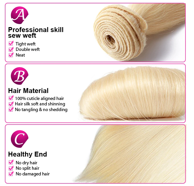 Aliexpress Wet and Wavy Weave 613 blonde hair, virgin human hair bundles blonde weave with frontal closure