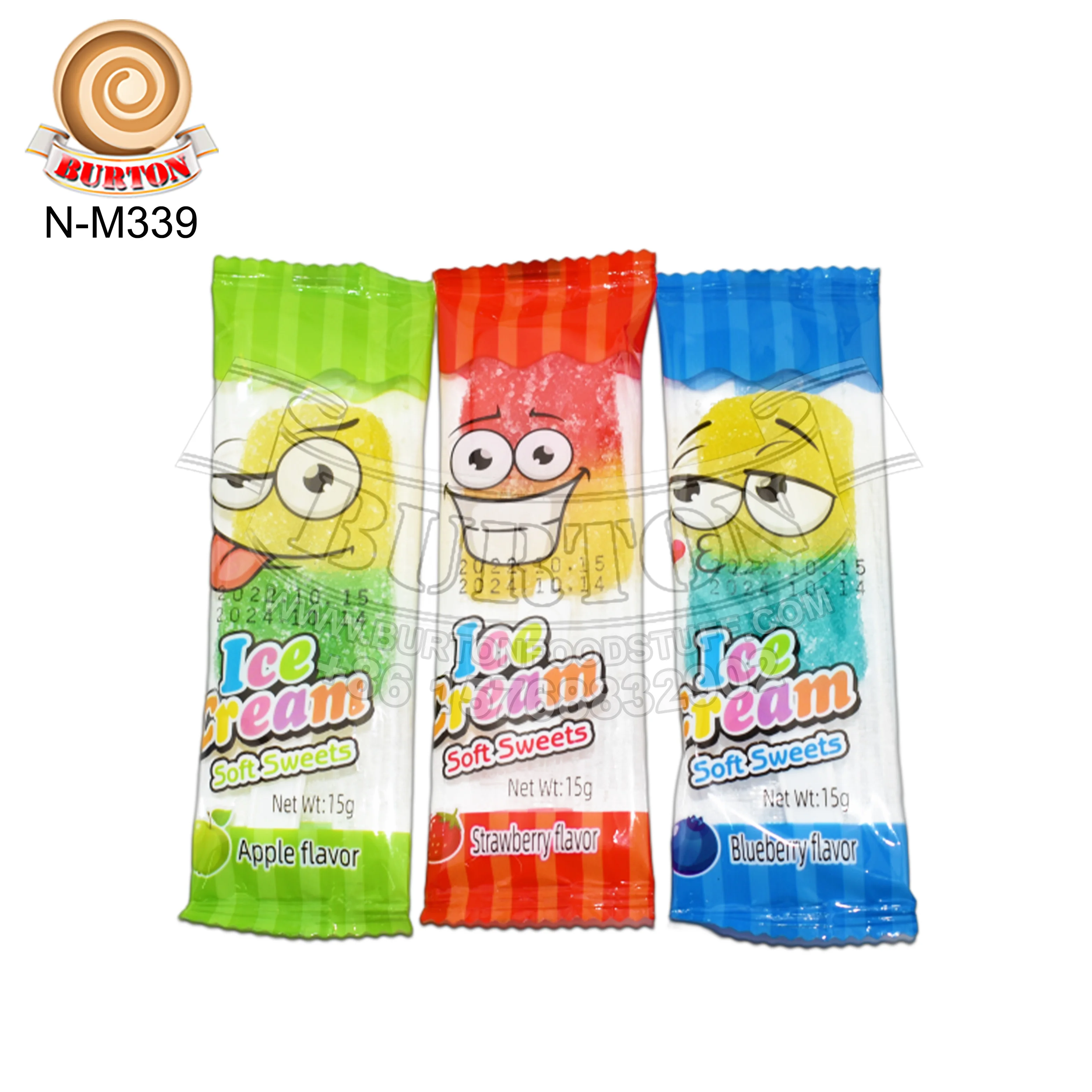 Красочное мороженое Сладкая палочка мягкие конфеты фруктовый вкус палочки формы