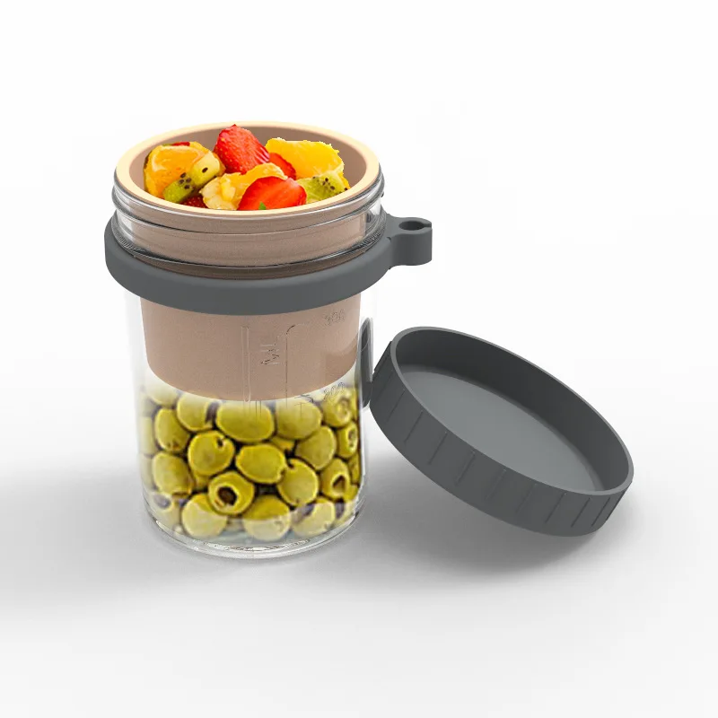 2024 pop sell Overnight Oatmeal Cup Best Sell Mason Jar Food Glass Jar With Lid
