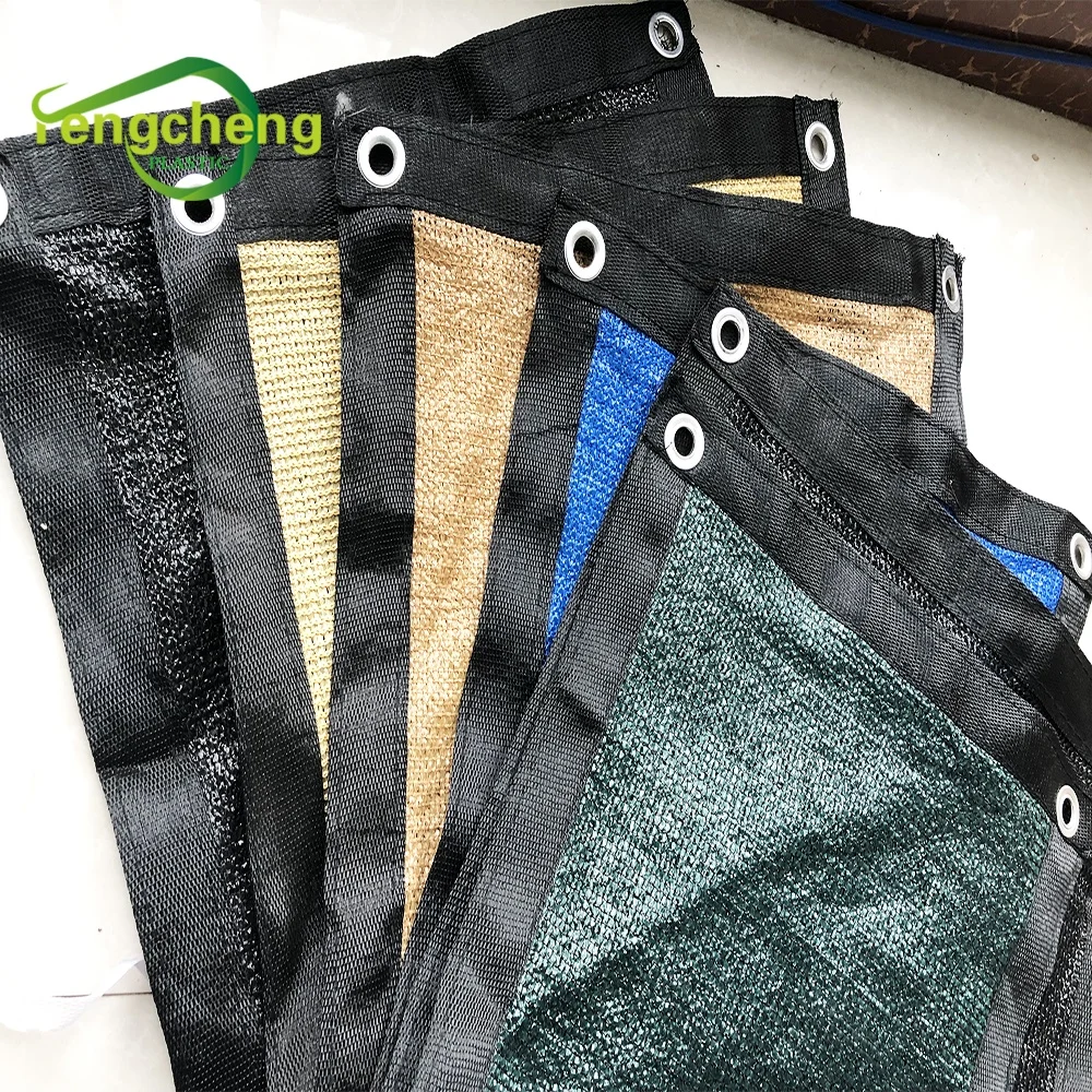 150gsm Balcony Privacy Screen Fence Sun Shade Net Fabric / Green Screen Fence