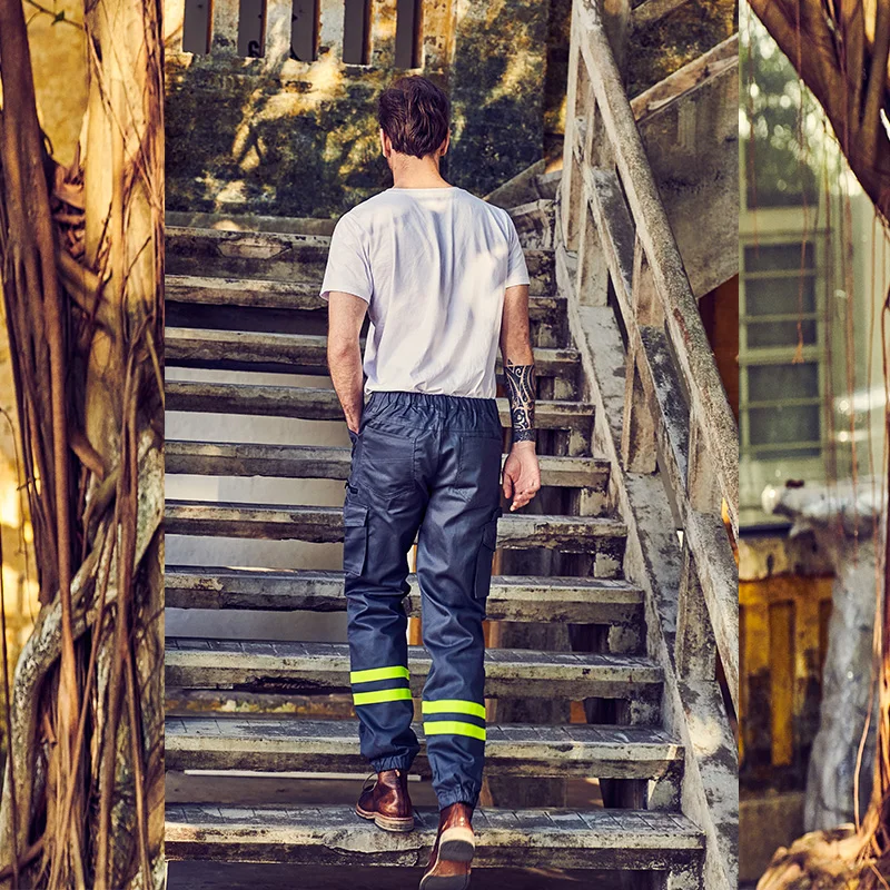 Factory supply mechanic workwear work wear cargo FR safety fire resistant work pants for men