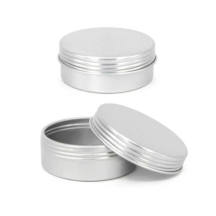 Aluminum round jar ointment jar sauce Aluminum Jar wholesale custom spice tin packaging containers