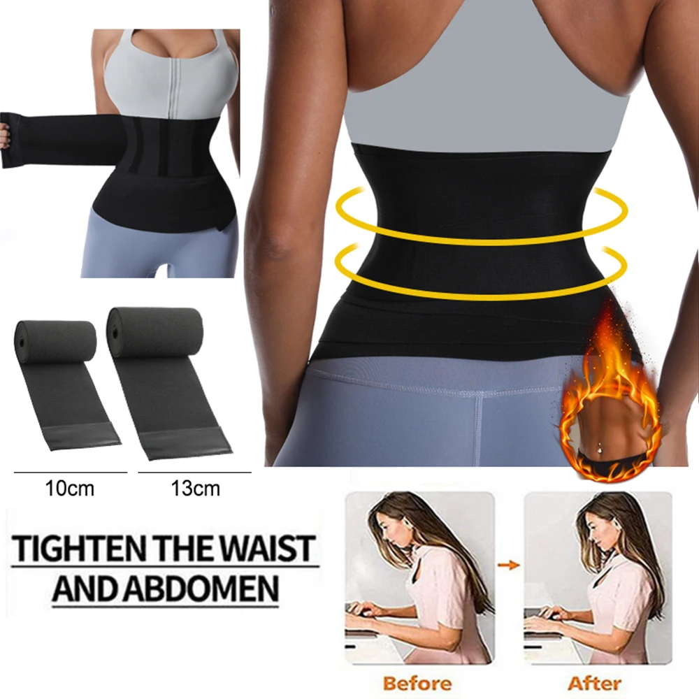 Waist Bandage Wrap Trimmer Belt Waist Trainer Body Shapewear Tummy Wrap Woman Flat Belly Slimming Gain Postpartum gaine bandage
