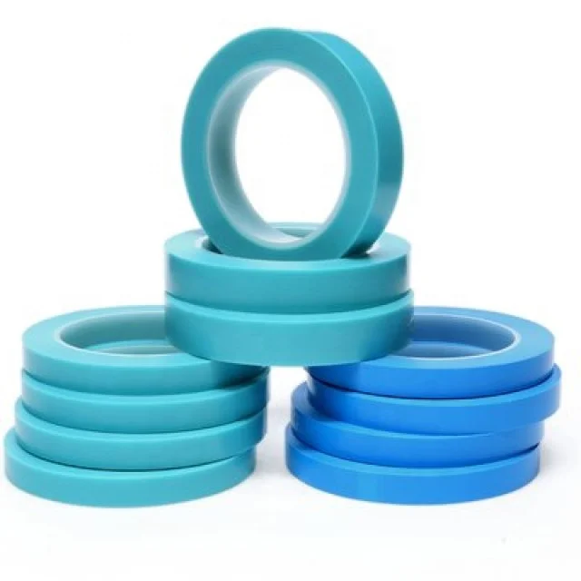 Высокотемпературная тонкая лента ПВХ резиновая Водонепроницаемая краска без печати односторонняя 3 м 4737 т полупрозрачная синяя 5 4