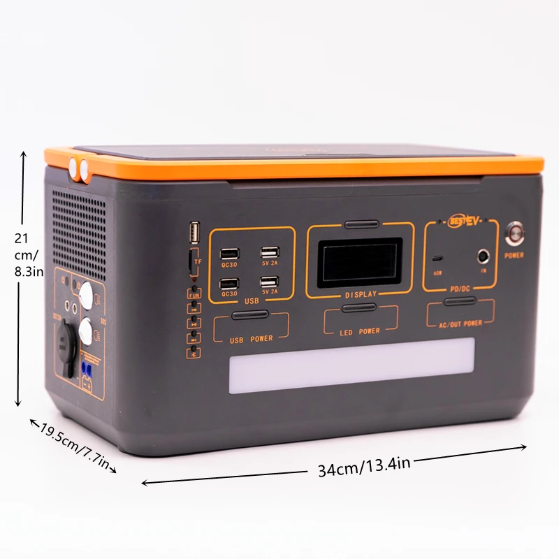 JWC-003 220V 500W mini UPS camping outdoor portable emergency mobile energy storage power supply supports solar panel charging