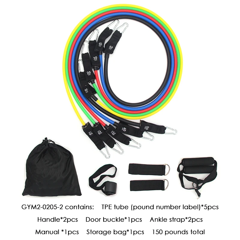 Эластичные ленты из латекса для фитнеса и йоги, регулируемые эластичные ленты для упражнений на бедра, оптовая продажа, 11 штук, латексные петли-ленты для спортзала