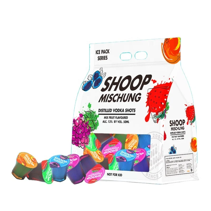 MINICRUSH Customizable Assorted Fruit Flavor Wine Jello Shot Wholesale Vodka Jelly Shot