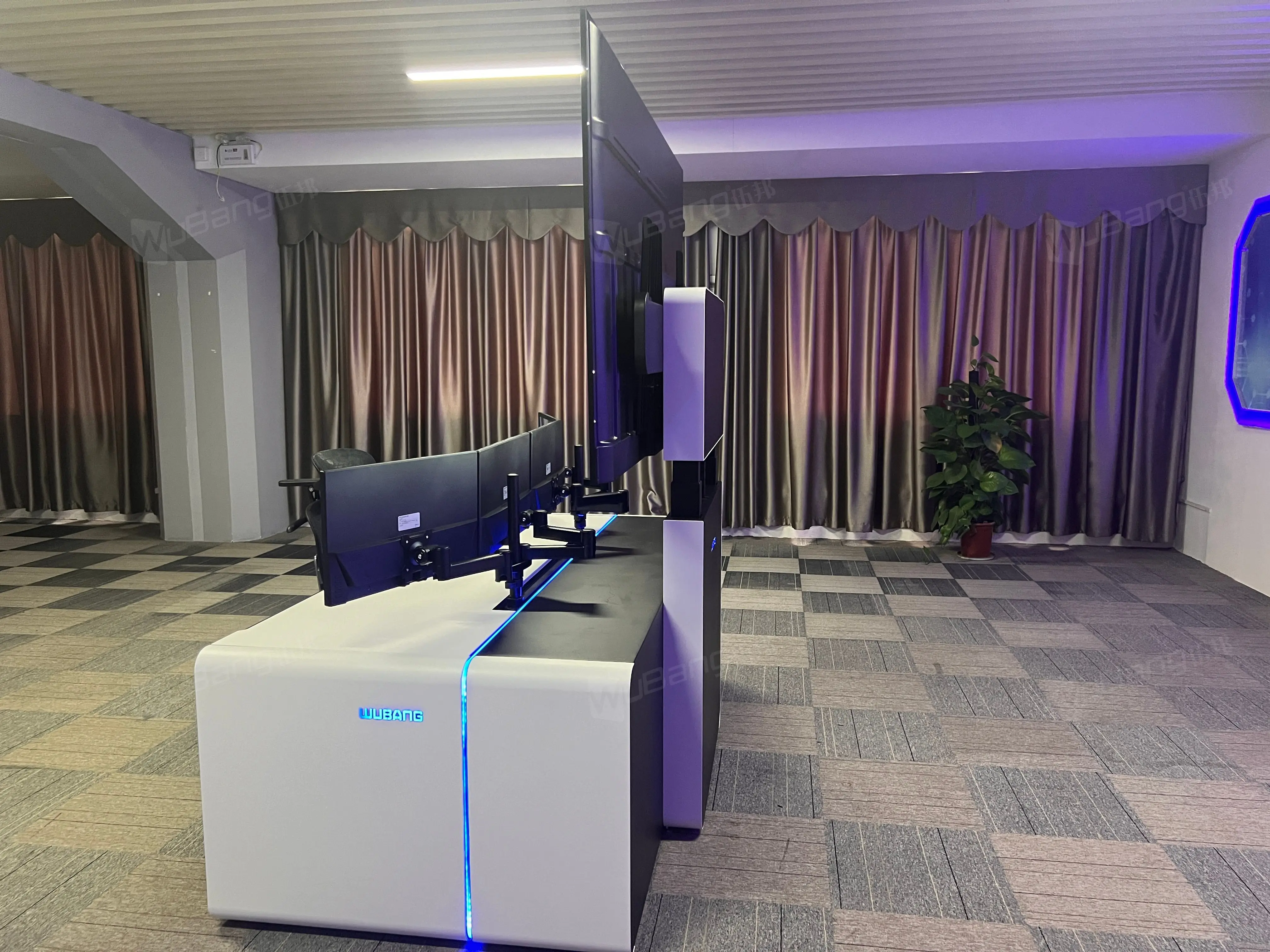 Cost-effective control room desk control room furniture for control command center airport operation center