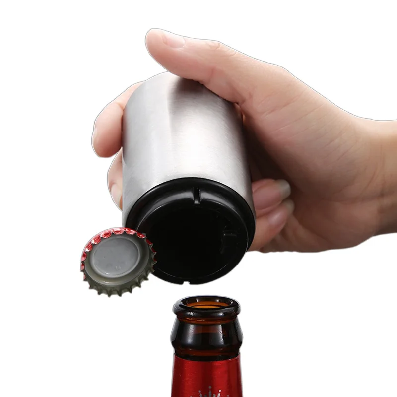 Hot Sale Beer Magnetic Metal Gifts Magnet Automatic Retractable Bottle Opener