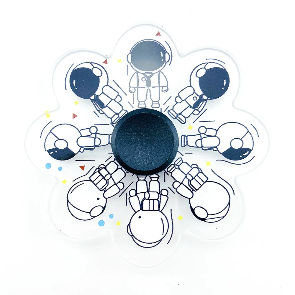 3D anime flying fidget spinner toy simple sublimation finger animated fingertip