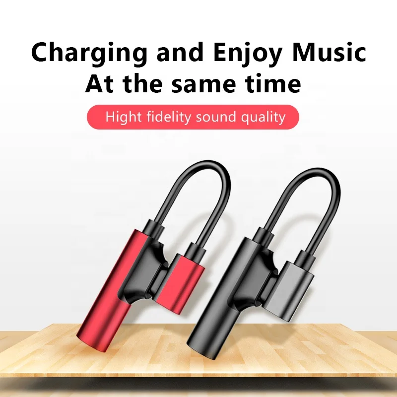 Lighting to 3.5mm Adapter For ip 12 11 8 7 Plus XS XR Listening Charging Earphone Adapter Connector AUX Splitter Cable