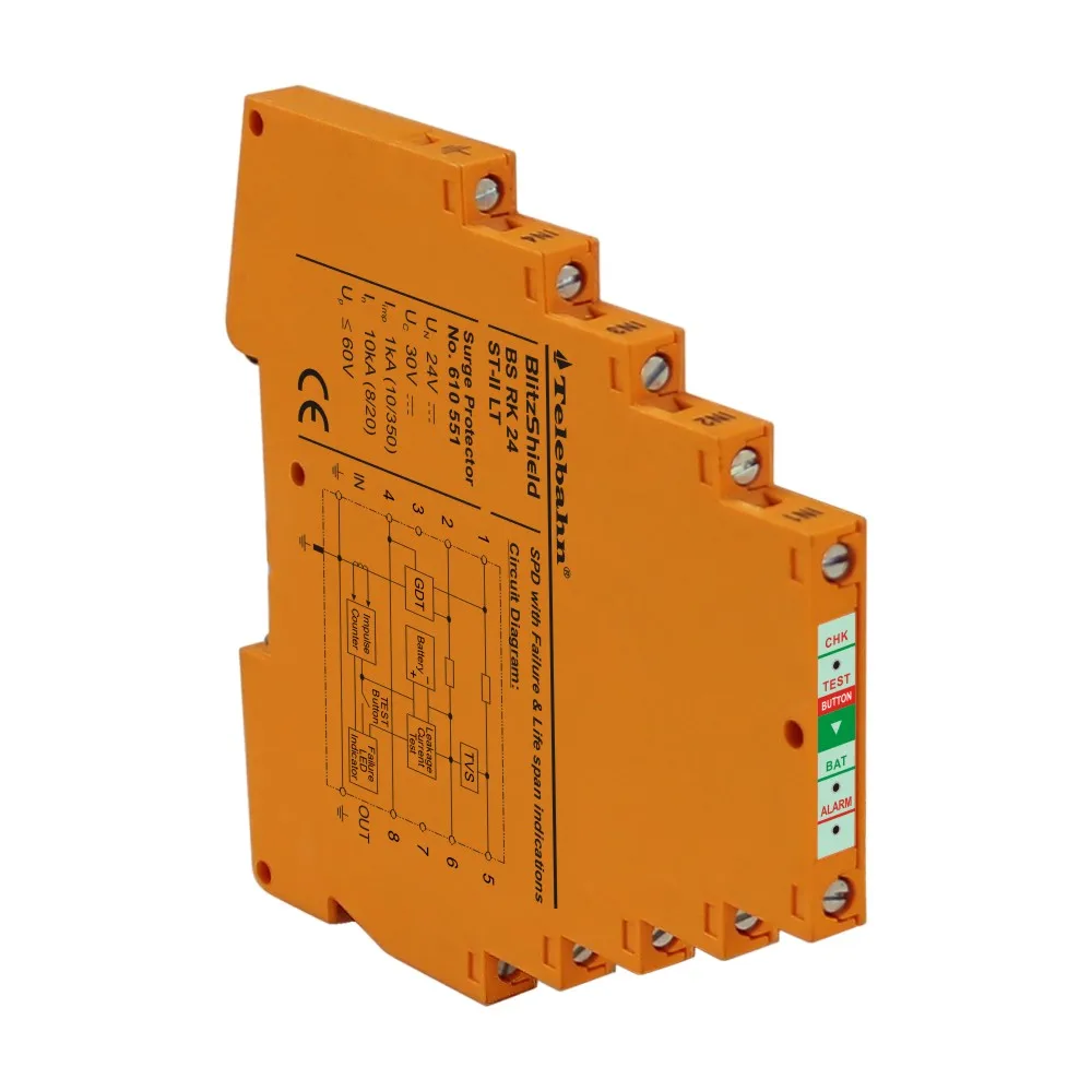 Telebahn Good Quality 35Mm Din Rails Smart 30KA 50KA 150KA 280V AC 3P SPD Power Surge Protector