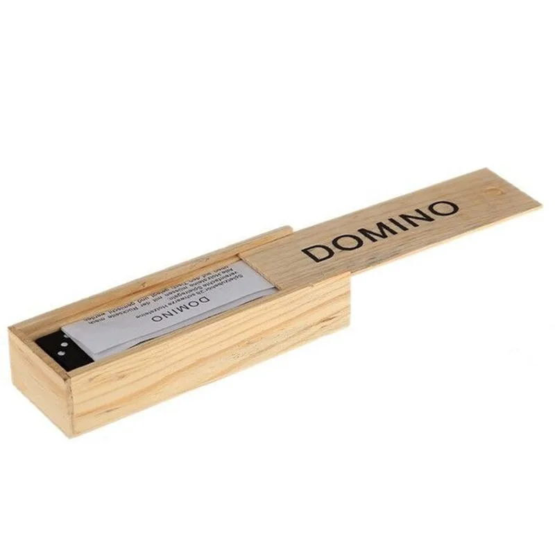 Domino Wholesale High Quality Educational Toys Games Domino Set Double Six Wooden Domino for Adult