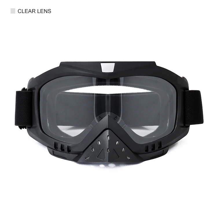 Transparent lens moto googles custom motorcycle glasses mould goggles motocross