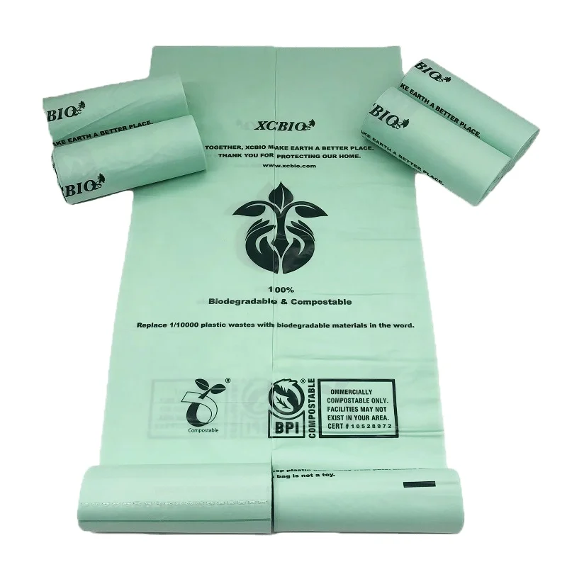 protection plastic kitchen biodegradable recycle leakproof smell proof disposable trash bag for kitchen trash cans