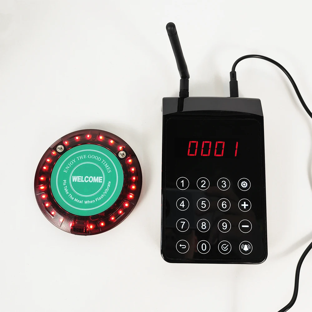 Jiantao Waterproof Wireless Calling System  Vibration Buzzer Pager For Restaurant Cafe Shop