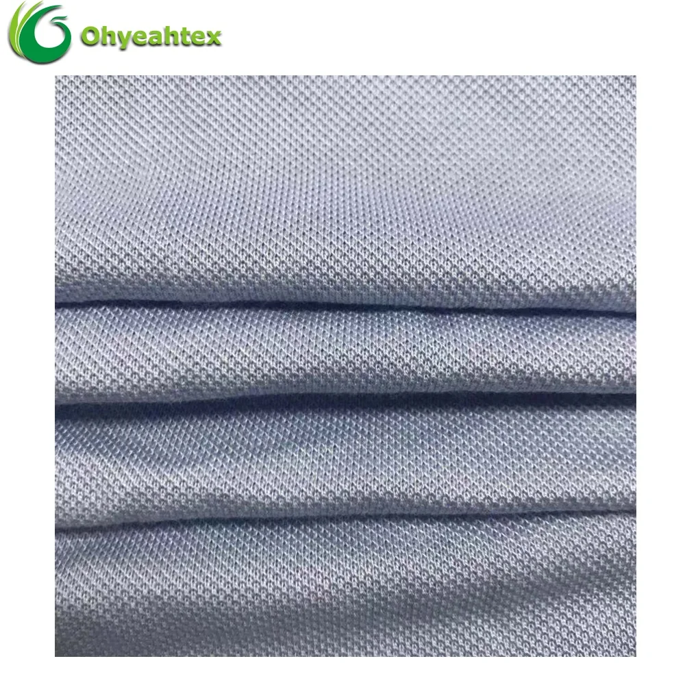 Eco-Friendly Knit Single Pique 70 30 Bamboo Cotton Fabric for Polo Shirt
