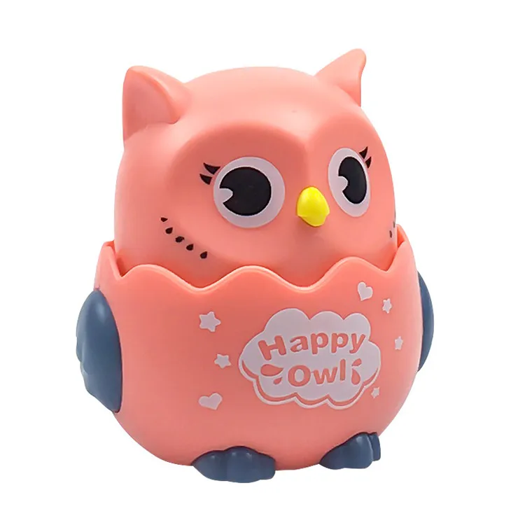 
Hot selling creative owl pull back press slip toy cute animal mini toys 