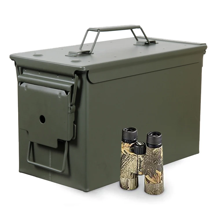Ammo Can 9mm Safewell 50 cal ammo cans Caliber metal 50 cal Waterproof steel Metal FOR Ammo Can