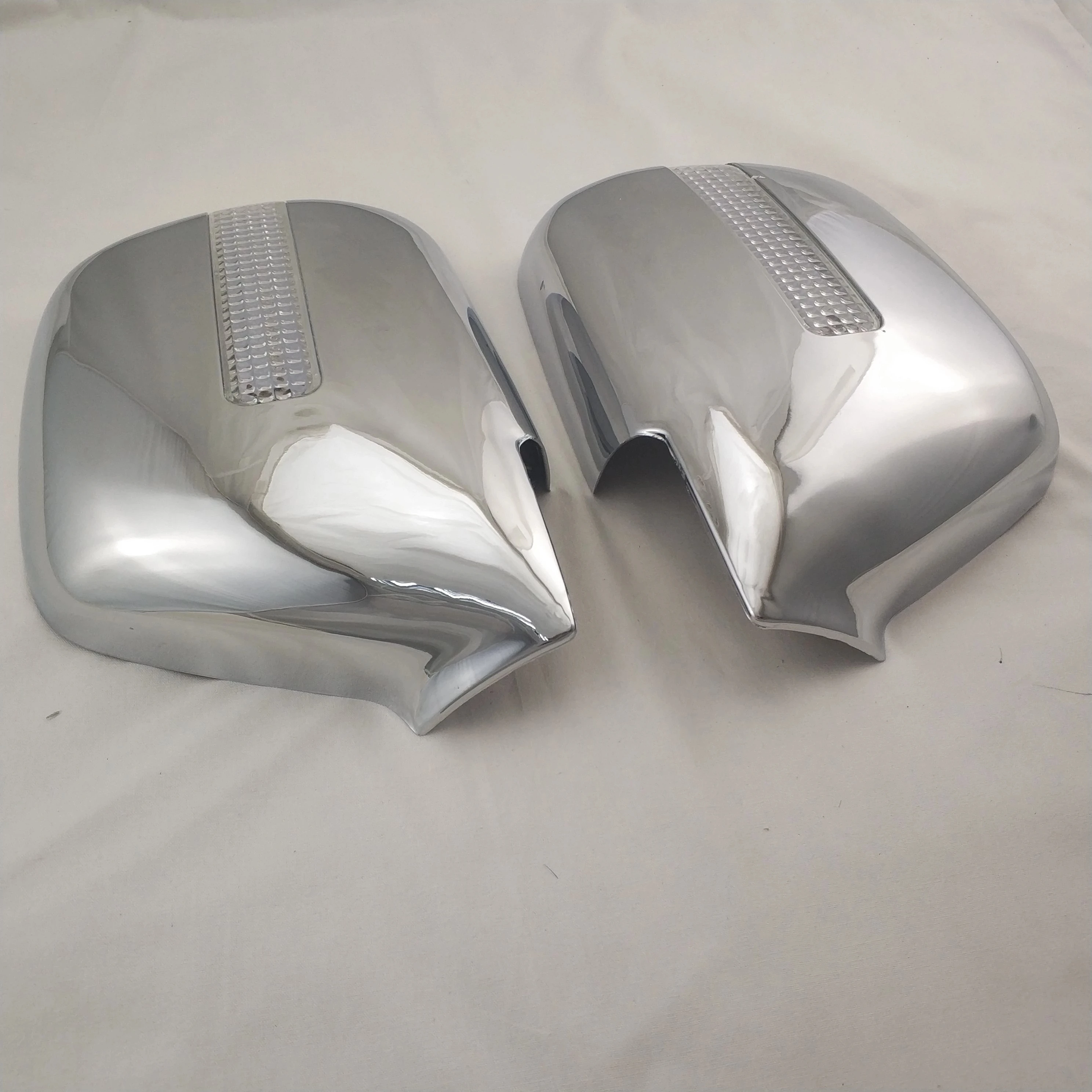 HGD For Toyota Land Cruiser Autana 4500 FJ80 1992-2008 ABS chrome Car Rearview Side Mirror Cover trim LED accessories mirror cap