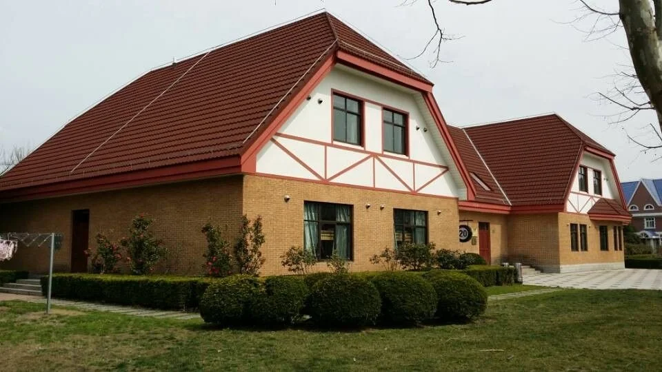 0.3mm color stone coated metal roof tile accessories price house building material roofing prices