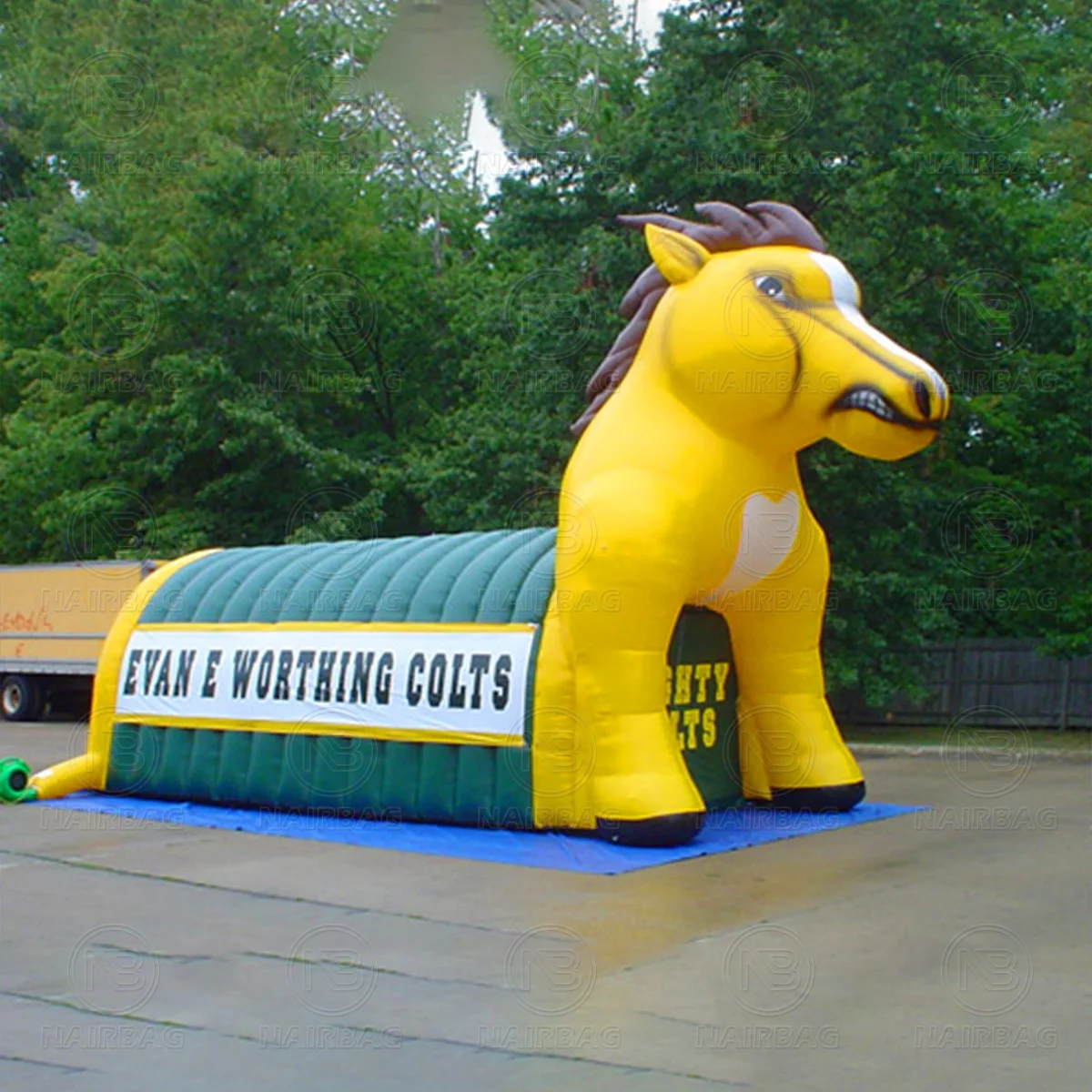 Inflatable Head Tunnels Tent Outdoor Advertising Football Sports Blow Up Team Mascot Tunnels For Sale