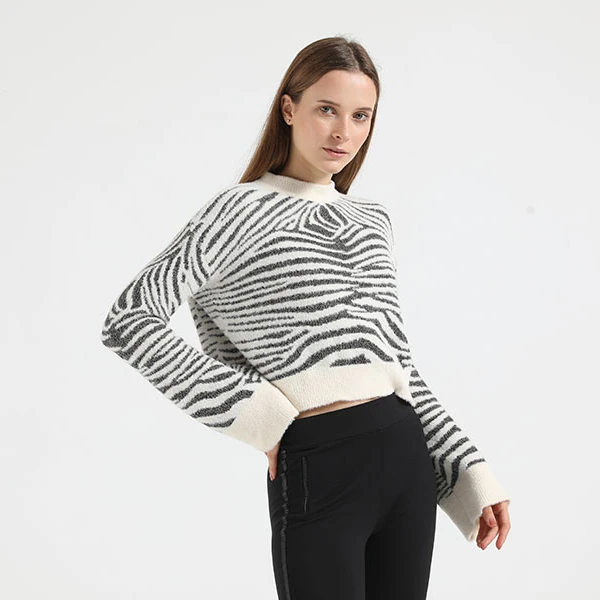 Custom winter autumn fancy knit sweater women comfortable plus size pullovers long sleeve fashion ladies knitted sweaters