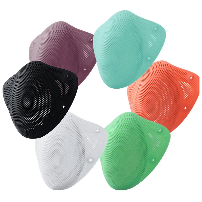 Breathable  soft  3D filter with four layers of molten spraying cloth washable high quality reusable silica gel ma sk