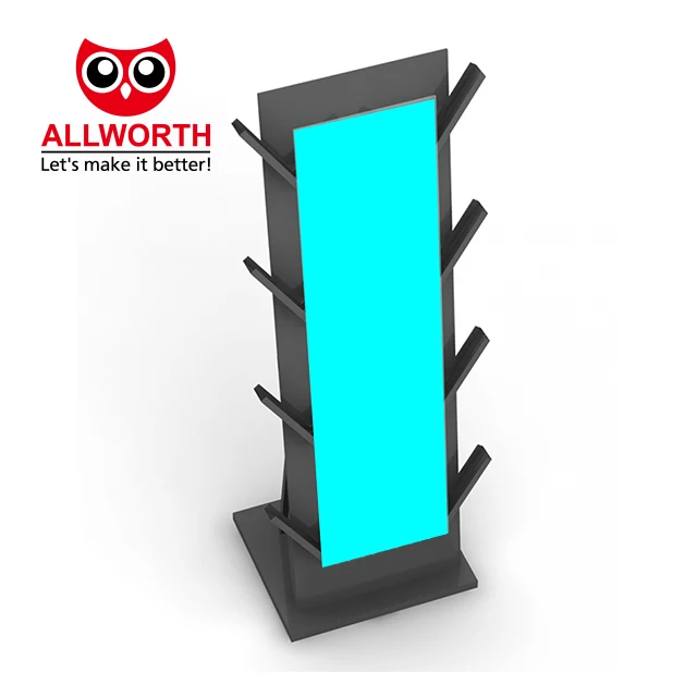 Wholesale Merchandise Available Detachable With LED Light Metal Display Rack Shelving