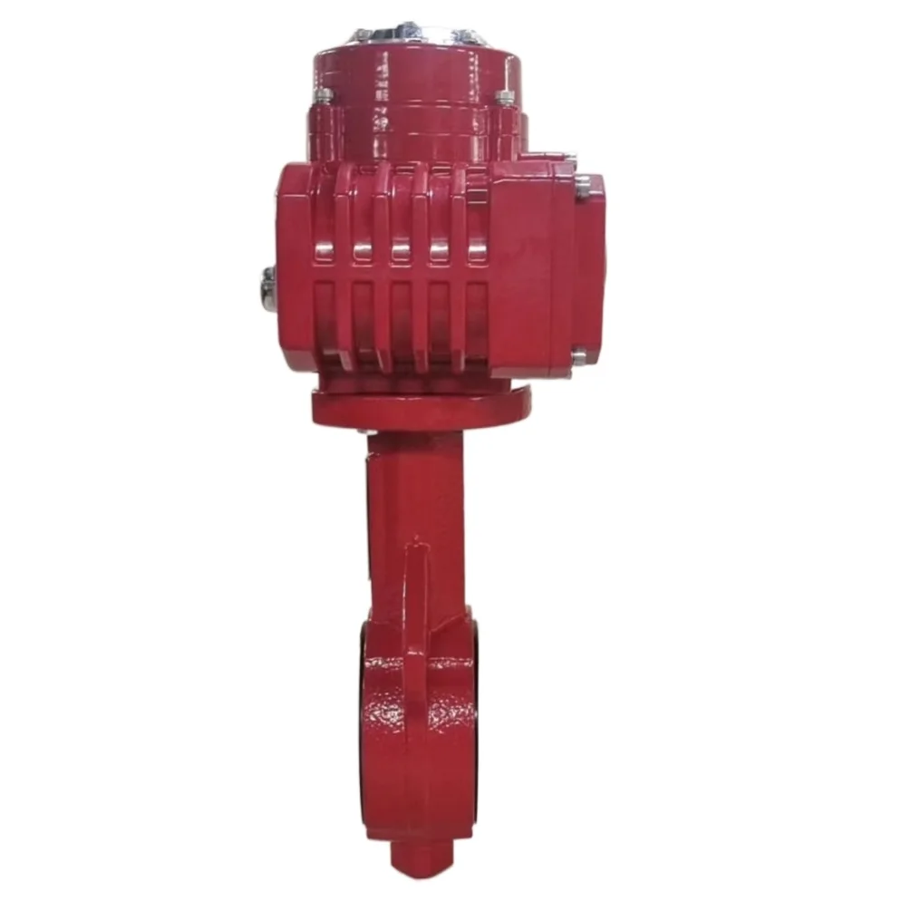 Electric wafer butterfly valve  D971x-10/16  electric soft sealing ductile iron carbon steel butterfly valve