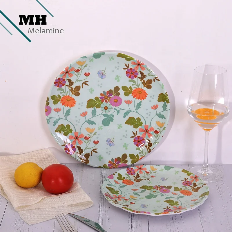  High Quality Customized printing 16 sets melamine tableware dinner set