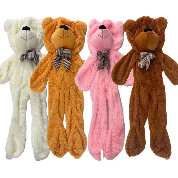 Big Human Size Unstuffed Teddy Bear Skin Soft Large Plush Toy Cover Without Filling