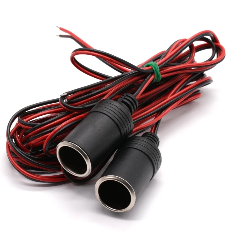 OEM/ODM 12V Female Wiring Harness Car Cigarette Lighter Socket Cable Assembly Car Adapter Plug Har Wire Assembly
