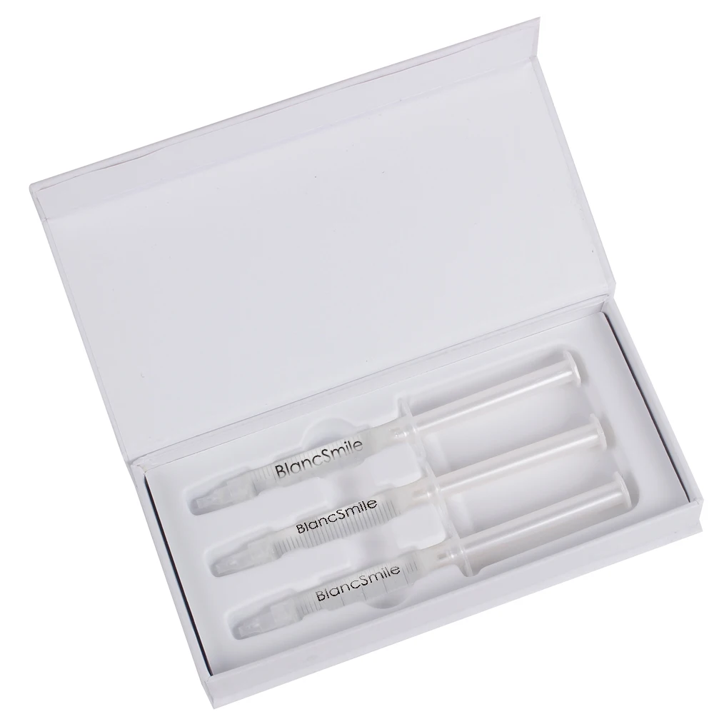 BlancSmile CE Approved Food Grade organic 3ml 10ml Gel Syringe Private Label teeth whitening gel peroxide