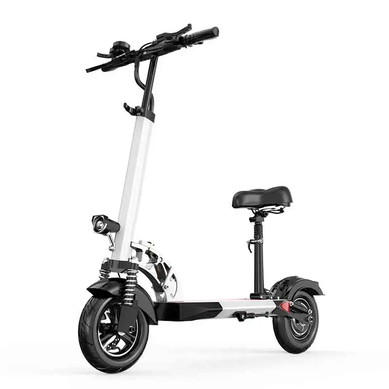10inch  48v 500w 16AH off road two wheel folding electric scooter