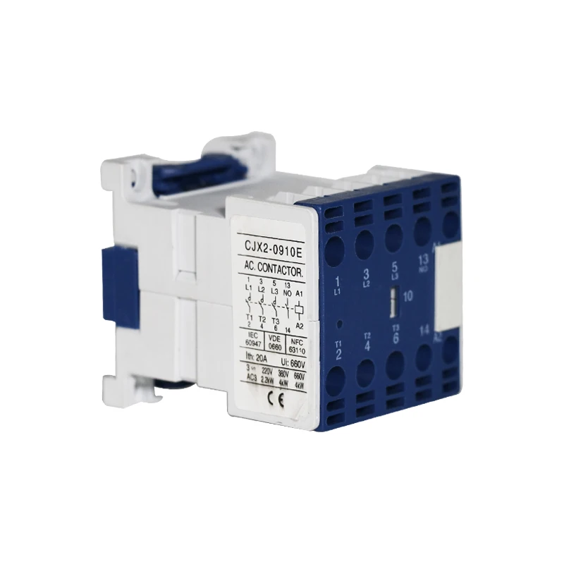 CJX2 Series AC Contactor 220V 380V 660V 4 Pole 3 phases Electric AC magnetic contactor