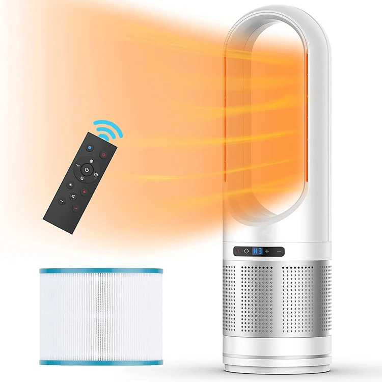 Cooler Heated Bladeless Fan IHomey Multifunction Bladeless Fan and Air Purifier for Bedroom