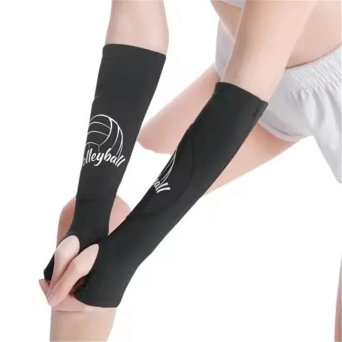 Prevent Wrist Injury Volleyball Arm Sleeves Passing Forearm Sleeves with Protection Pad and Thumbhole