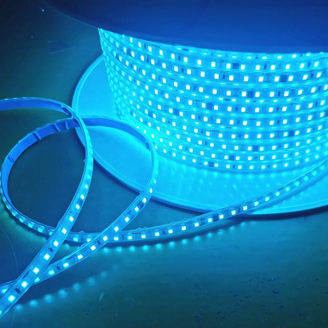 220V SMD2835 120LED 10cm per cut outdoor waterproof No-drive self-adhesive Line strip light