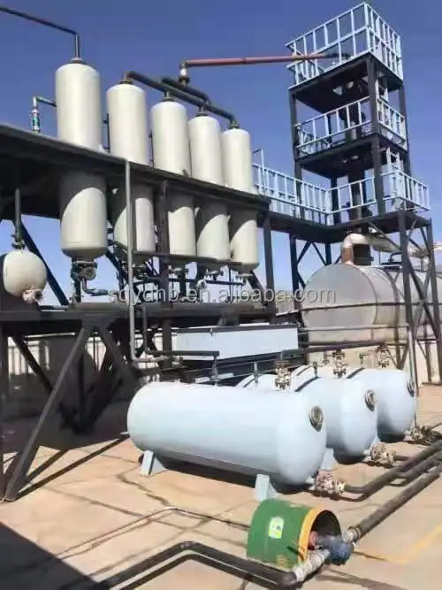 YUEDA Waste Engine Used Motor Oil Recycling Machines To Diesel Plant