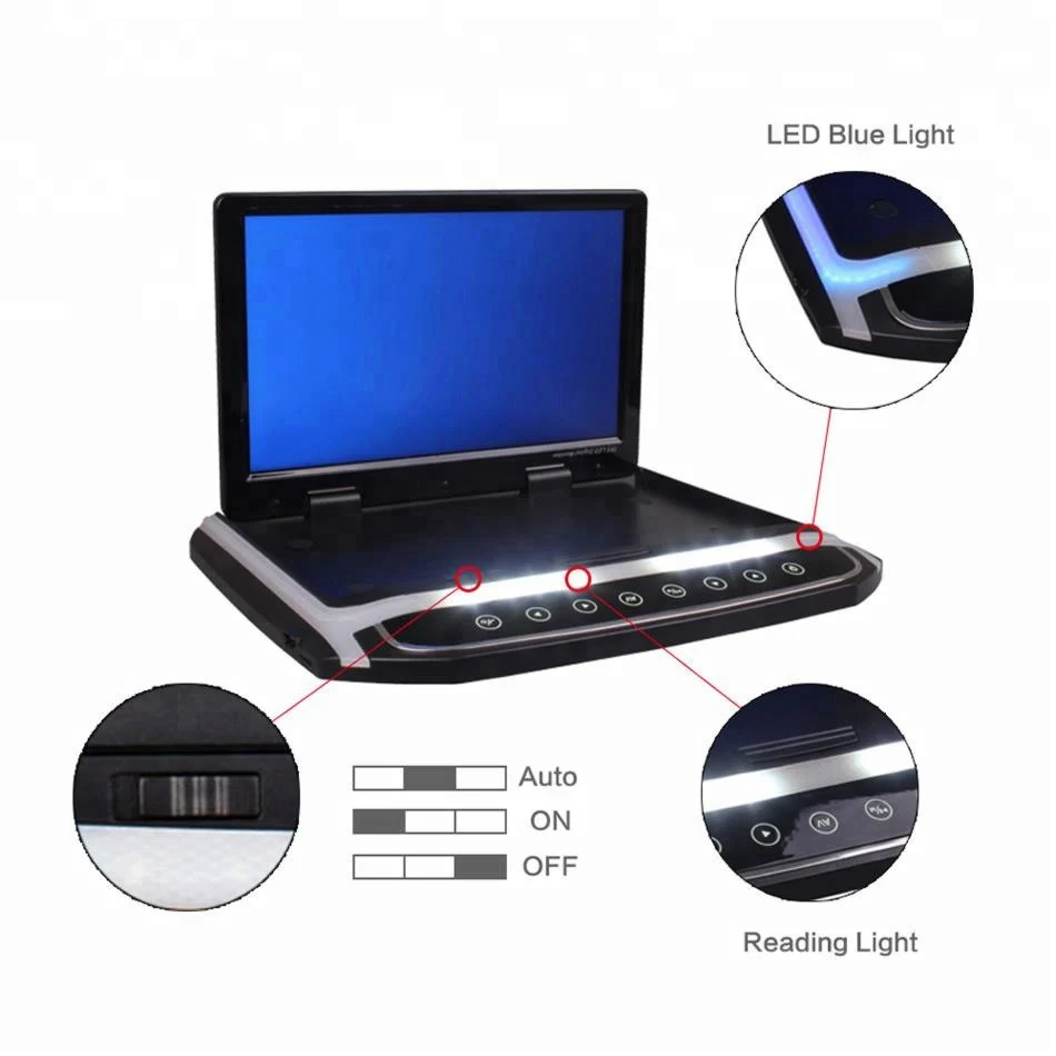  Откидной монитор на крышу автомобиля диагональ 17 дюймов функция USB/SD/DVD-плеера DVD-монитор ТВ подходит для автобуса поезда и доставки