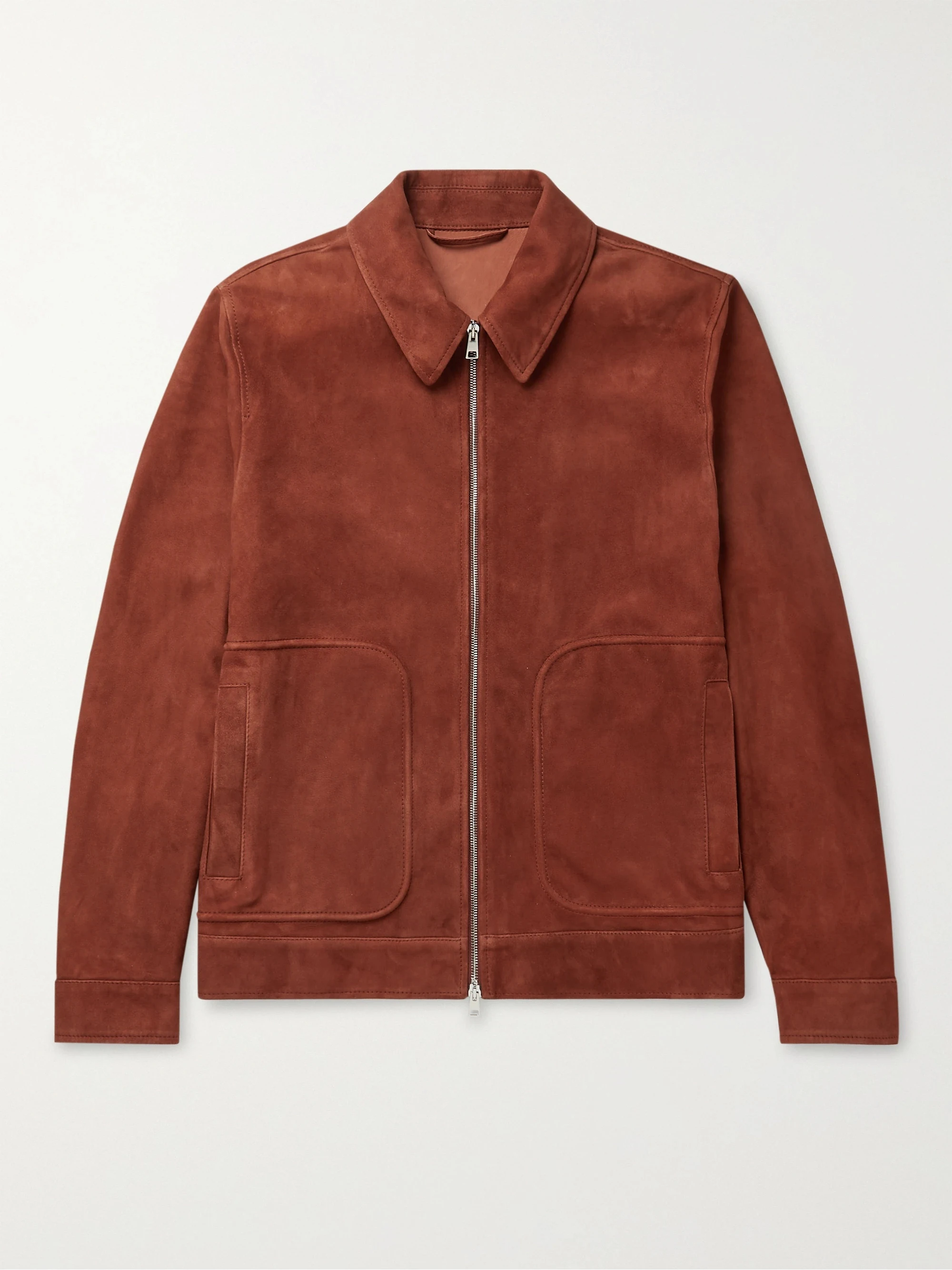 Custom men softshell trucker bomber suede jacket with two zip fastening