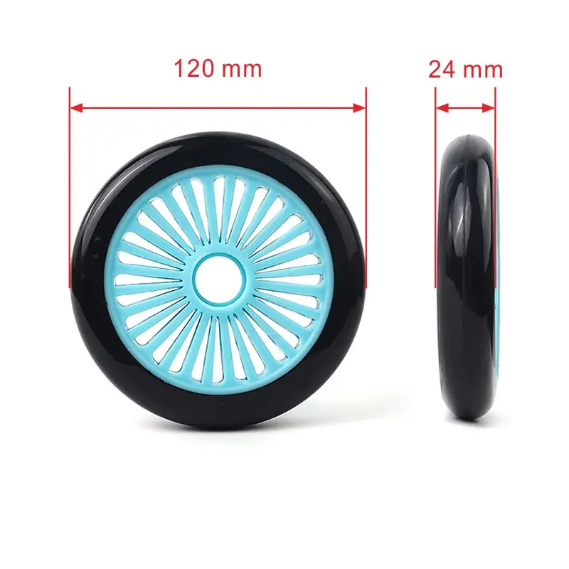 100 110 120 125 mm kick stunt scooter wheels ruedas longboard inline skates  scooter pu wheels 120 mm